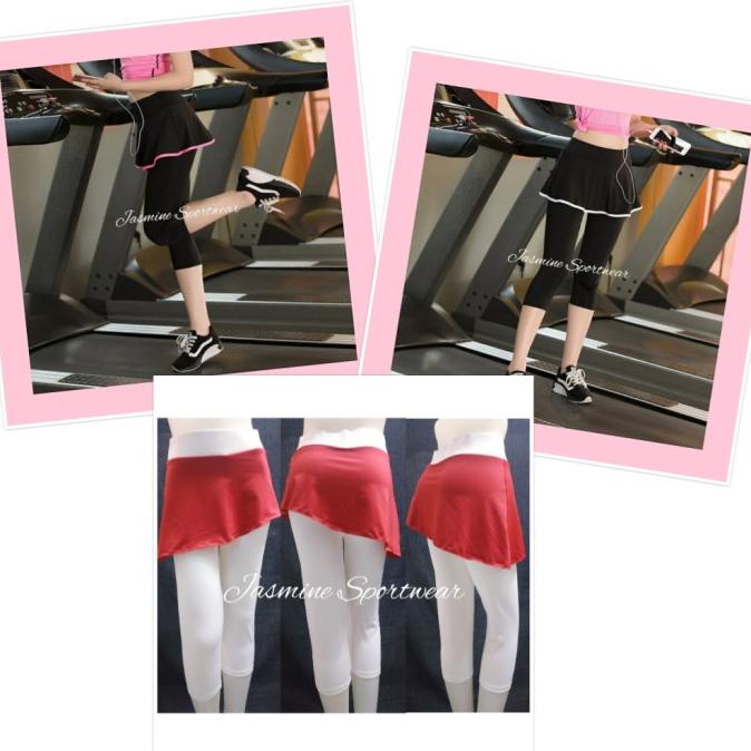 Legging Rok 3/4 Ala Korea Size M Sd Xxl