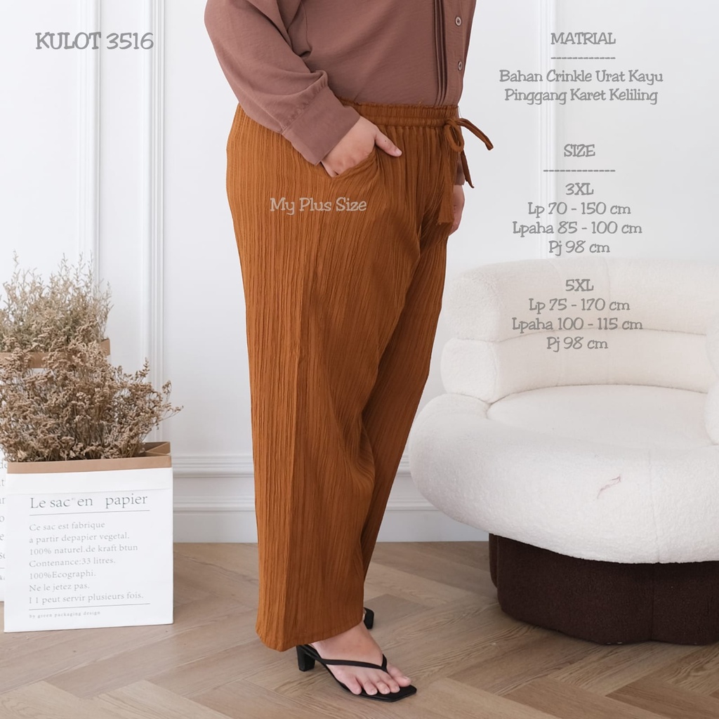 Celana Kulot Jumbo 3516, 3XL &amp; 5XL