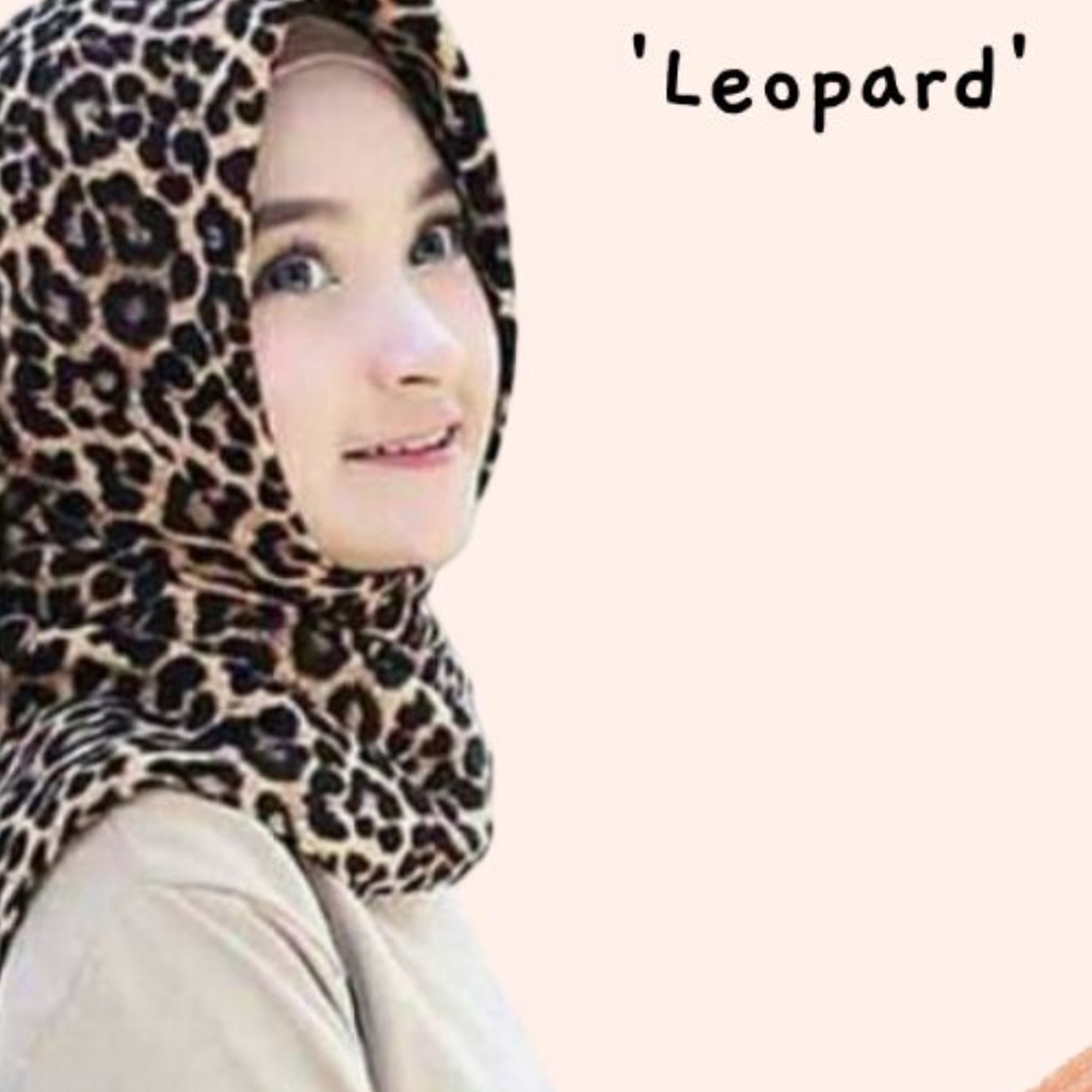 Jilbab leopard segi empat motif macan HIJAB LEOPARD SQUARE JILBAB SEGI EMPAT MOTIF MACAN WOLFIS MONA