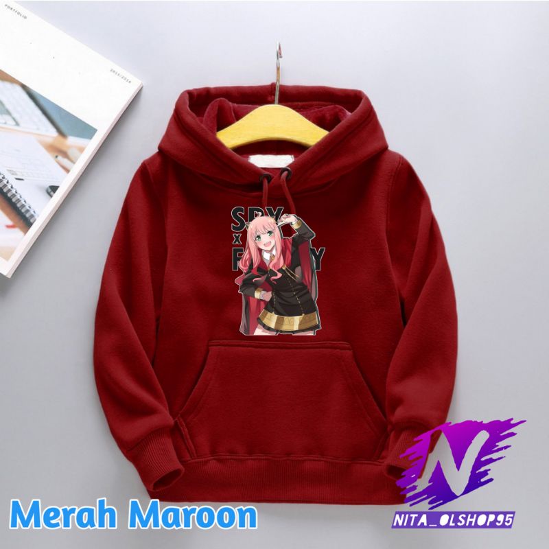 hoodie anya sweater hoodie anak anime spy x family anya forger