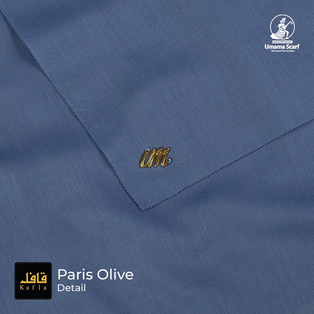 Hijab/Kerudung Polos PARIS OLIVE Segiempat Lasercut Original By Umama Scarf 110x110cm