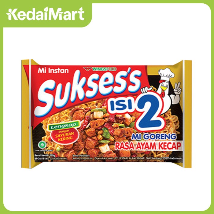 

TERLARIS Sukses's Mie Goreng Isi 2 Ayam Kecap 129 Gram