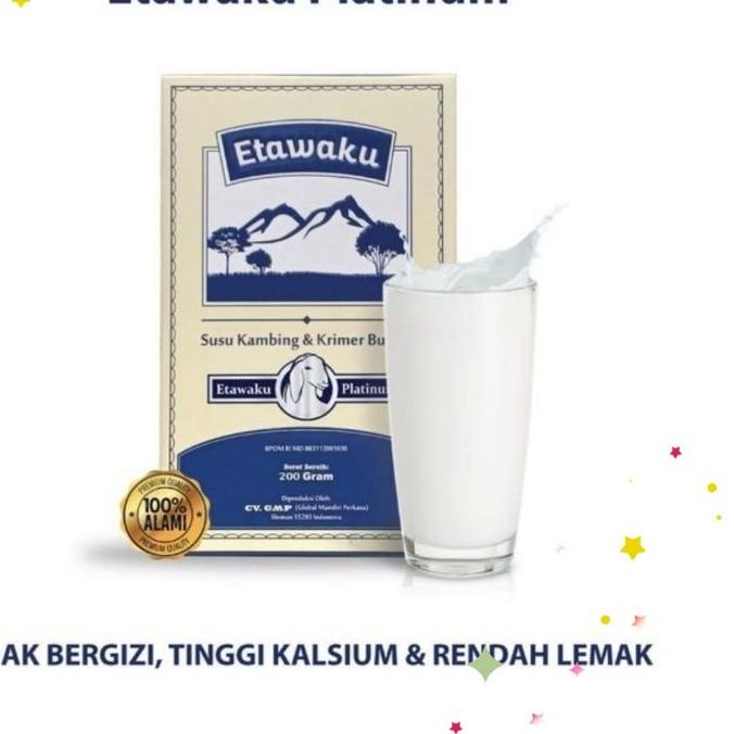 

FLASH SALE ETAWAKU PLATINUM / SUSU KAMBING ETAWA / SUSU KAMBING UNTUK PERAWATAN TULANG & SENDI PRODUK ORIGINAL !!!