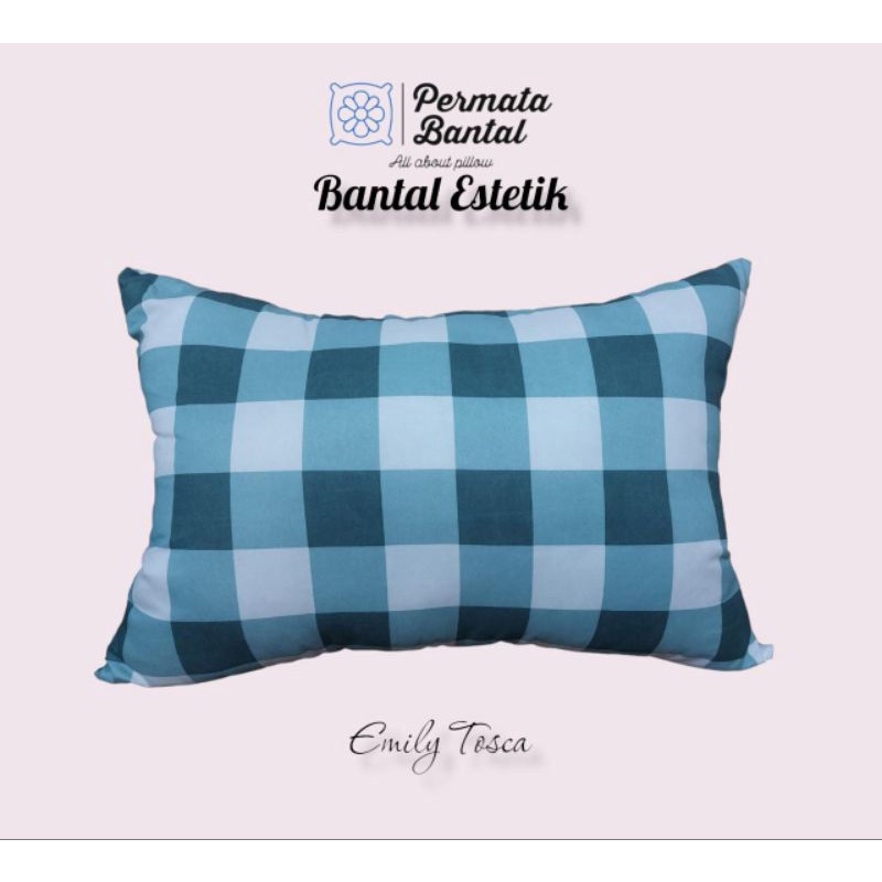 [PROMO] Bantal Estetik PERMATA BANTAL Padat isi 900Gram Full Silikon ukuran 50x70