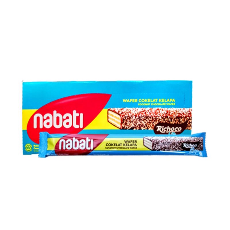 

Nabati Coated Coklat Kelapa 14gr -1pack 12pcs