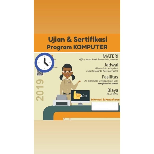 Sertifikat pelatihan komputer