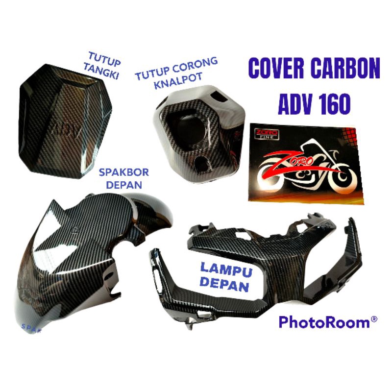 COVER ATAU TUTUP BODY MOTOR ADV 160 / ADV 150 CARBON ZORO