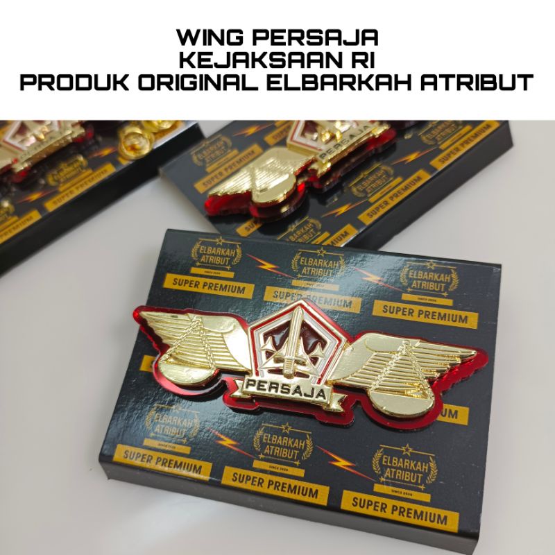 WING PERSAJA KEJAKSAAN RI PRODUK ORIGINAL ELBARKAH ATRIBUT/WING PERAJA KEJAKSAAN RI/ATRIBUT KEJAKSAA