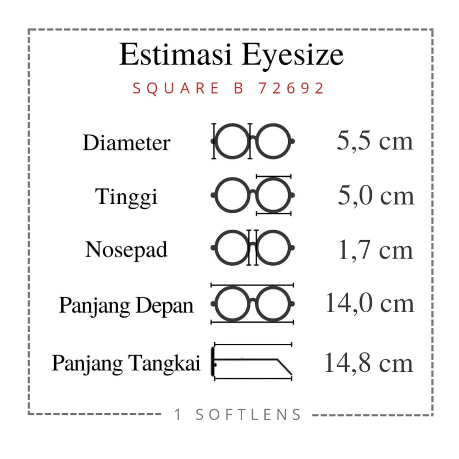 PAKET KACAMATA FRAME + LENSA TYPE 72692