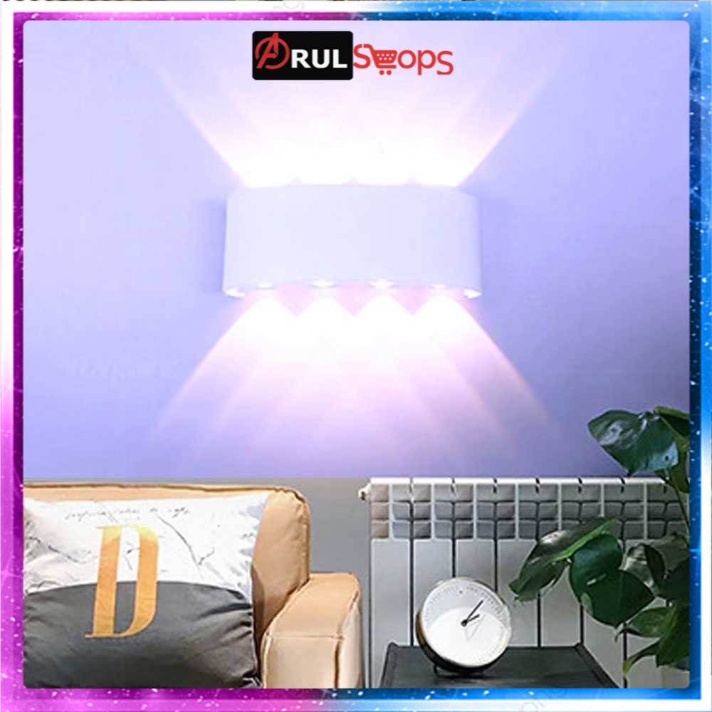 ARS - MARPOU Lampu Hias Dinding LED Aluminium 8W 8 LED Cool White - 366-8