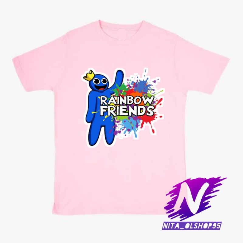 baju anak kaos anak rainbow friends blue karekter