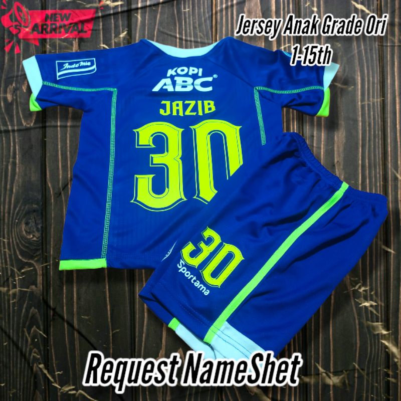 TERLARIS Baju bola anak setelan Prsib home Gr4D3 0R1 2022 bisa Request Nama