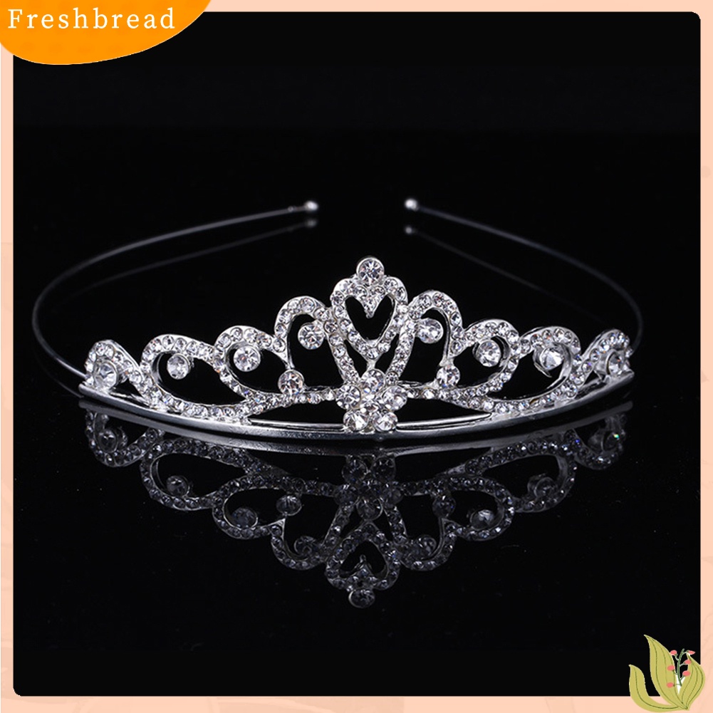 (Fresh) Bando Anak Perempuan Model Mahkota Tiara Princess Berlian Imitasi Untuk Pesta / Dansa