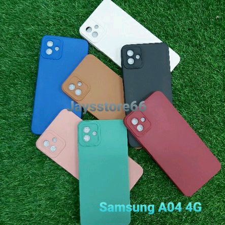 Case Pro Camera Soft Matte With Camera Protector 9D Samsung A04 4G A04S