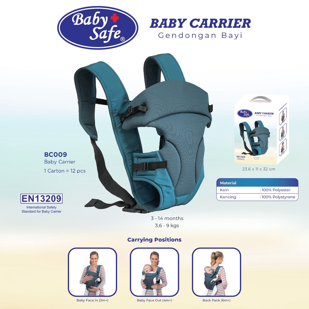 Baby Safe Baby Carrier BC010 / Gendongan Bayi / Baby Safe