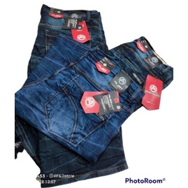 Celana Pendek Jeans Motif pria~pecah beling Size 27-38