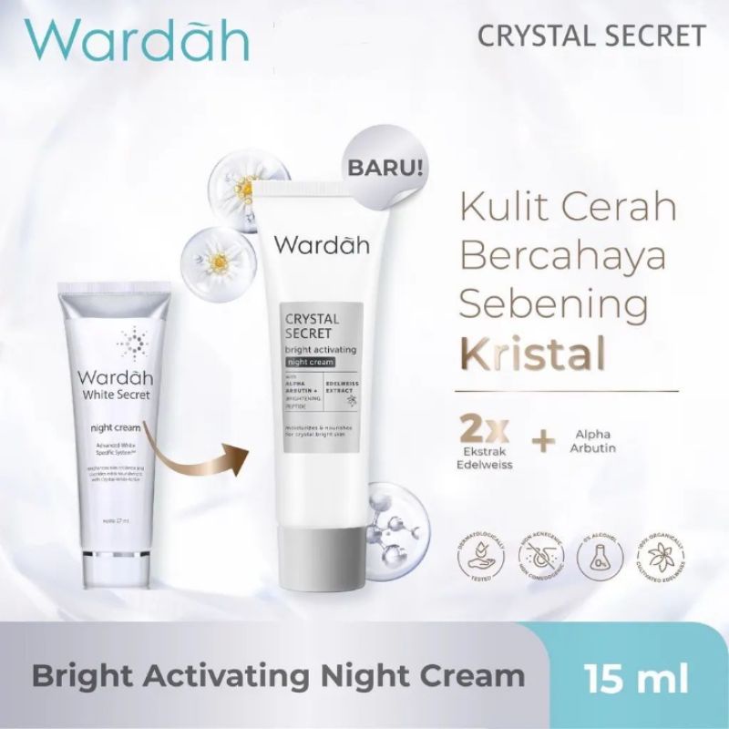 WARDAH CRYSTAL SECRET night cream 15ml