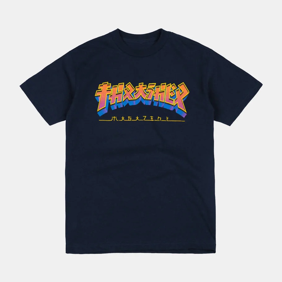 Thrasherr Godzilla Burst Navy Tee