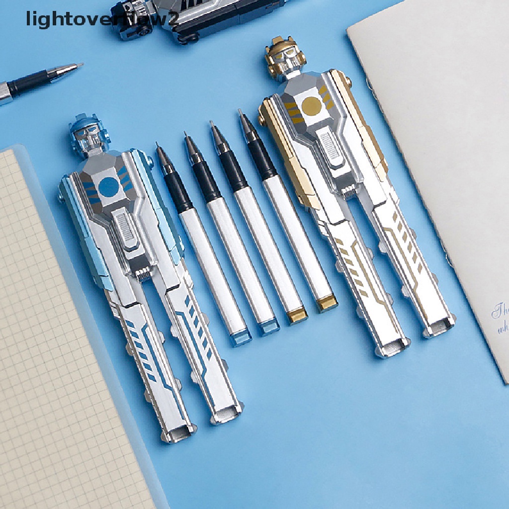 (lightoverflow2) Pulpen Gel 0.5mm Bentuk Robot Deformation