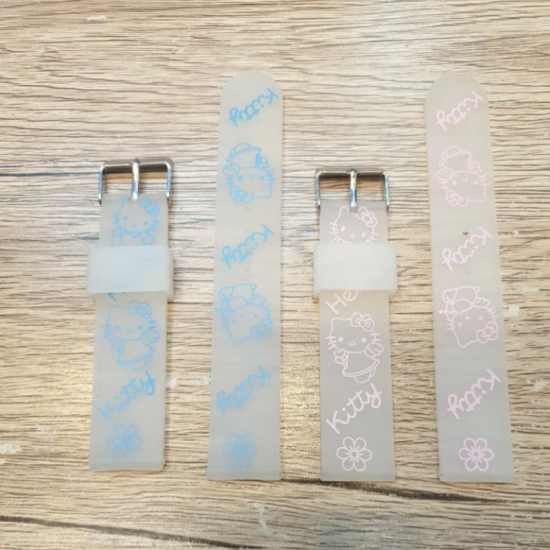 Strap tali jam tangan anak anak hello kitty rubber karet kwalitas bagus uk 18MM