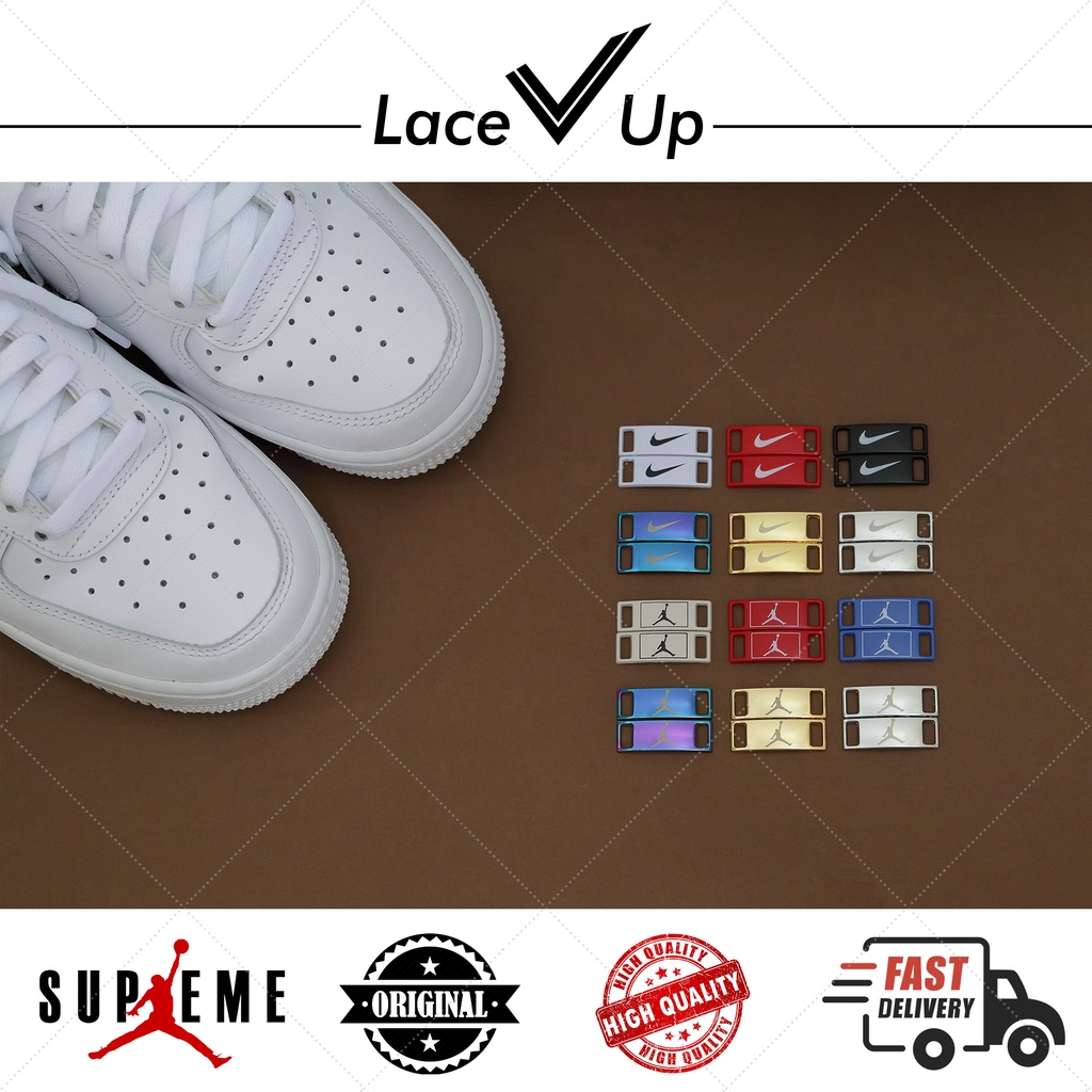 Buckle AF1 Swoosh Plat / Shoe Charm / Gesper Tali Sepatu