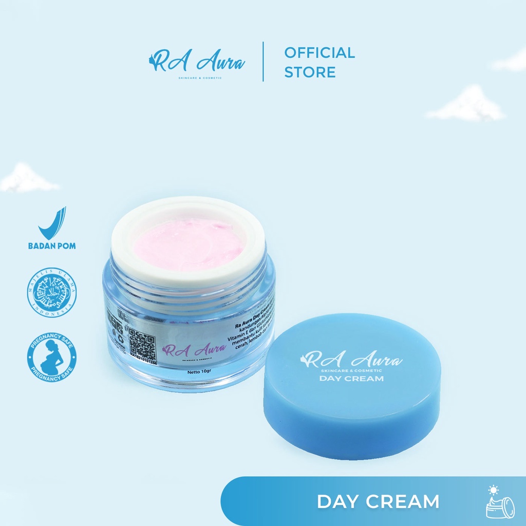 Ra Aura Day Cream Mencerahkan dan melembabkan kulit, sebagai anti oksidan