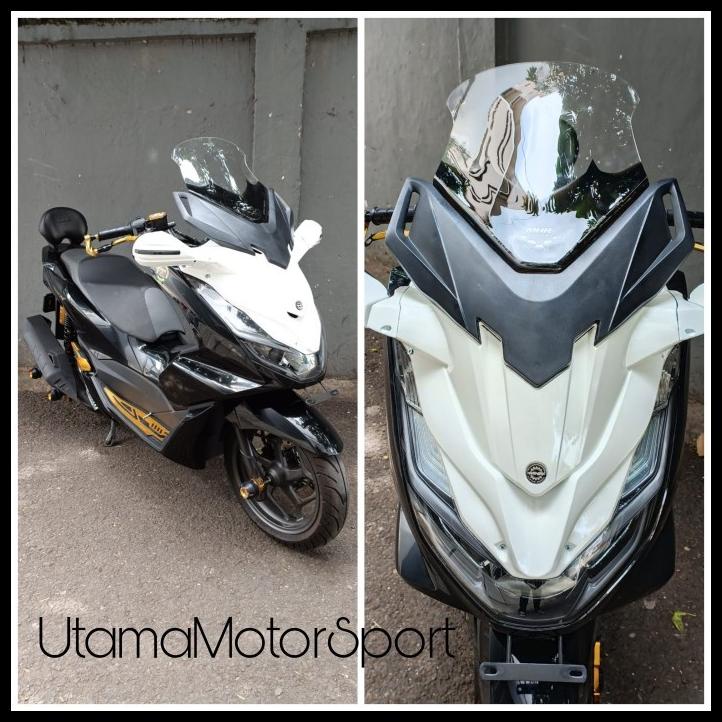 Tameng Windshield Pcx-160 New Model Forza Spion Windshield Mhr Racing