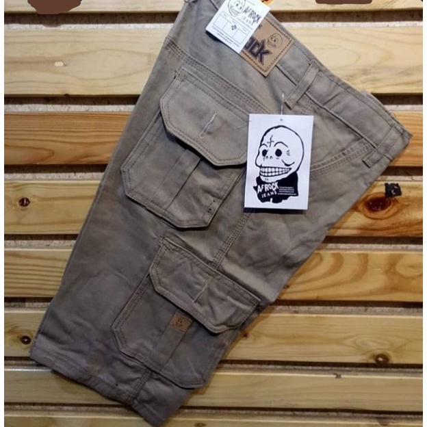 celana cargo pendek PINGGANG KARET pria/jeans cargo pendek/celana jeans pria cargo terbaru/redy size 26-38