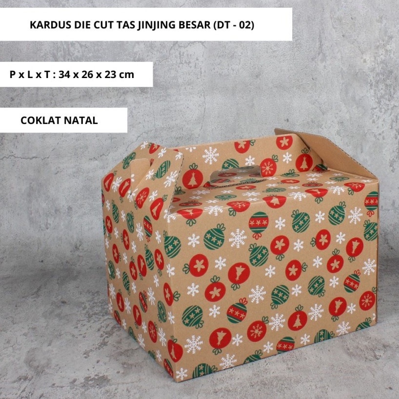 

(10pcs) DUS JINJING NATAL KARDUS TENTENG BOX PARCEL HAMPERS EDISI MERRY CHRISTMAS XMAS KARDUS KEMASAN HANTARAN PARCEL NATAL