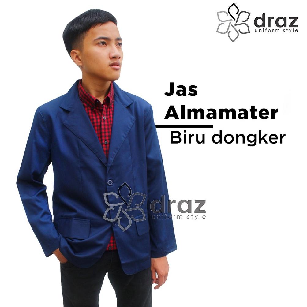 [PRODUK CWEFO] JAS ALMAMATER BIRU DONGKER Sekolah, OSIS, Universitas, Pondok Pesantren, Jas Pengajia