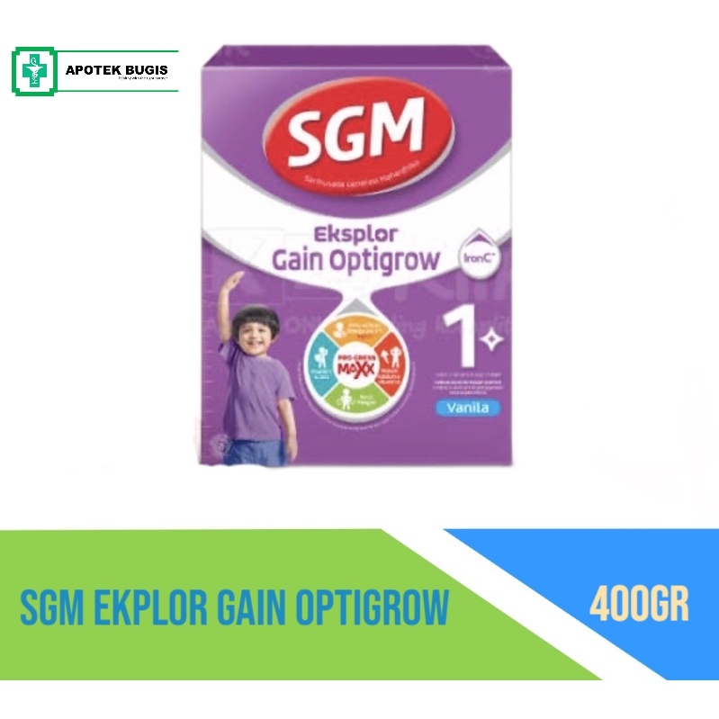 SGM Eksplor Gain Optigrow 1+ Rasa Vanila 400 gram