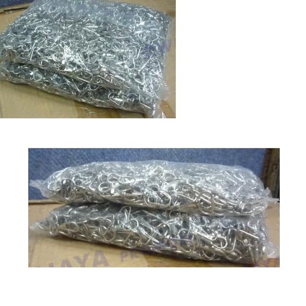 

Big Sale!! Cantelan Pengait Besi Gantungan Tali ID Card 2 Cm / Gantungan ID CARD isi 100 pcs ✓