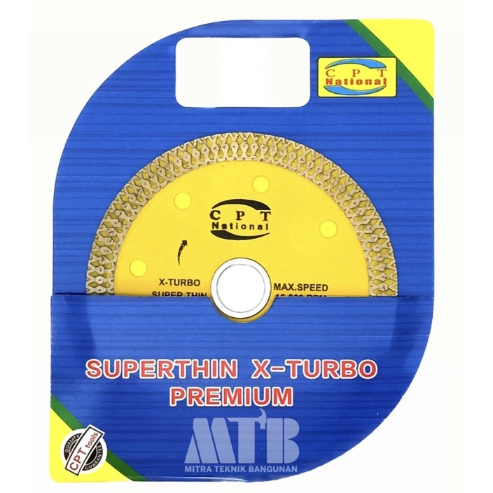 Diamond Wheel CPT National Superthin X-Turbo 4” Premium