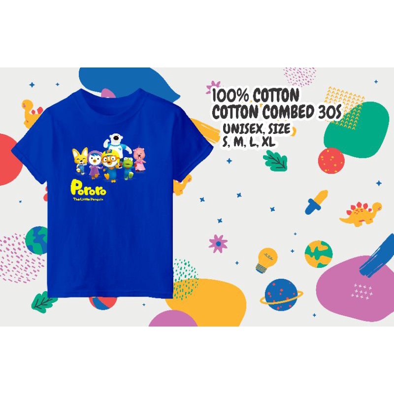 Kaos Anak distro karakter Pororo