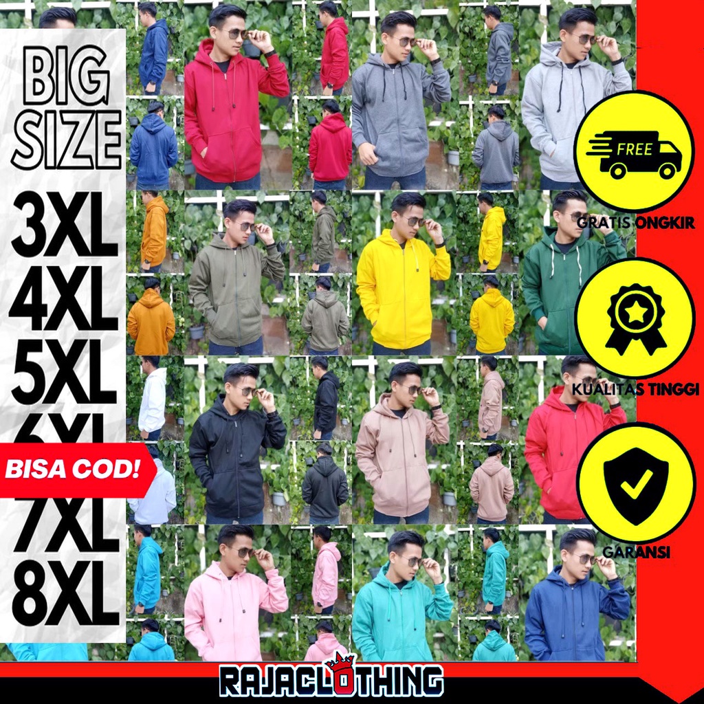 RCL - SWEATER HOODIE POLOS ZIPPER RESLETING TEBAL KUALITAS DISTRO UNISEX M L XL XXL / RCL - SWEATER JUMBO RESLETING POLOS HOODIE JUMPER SIZE M-L-XL-XXL-XXL ( PRIA &amp; WANITA )