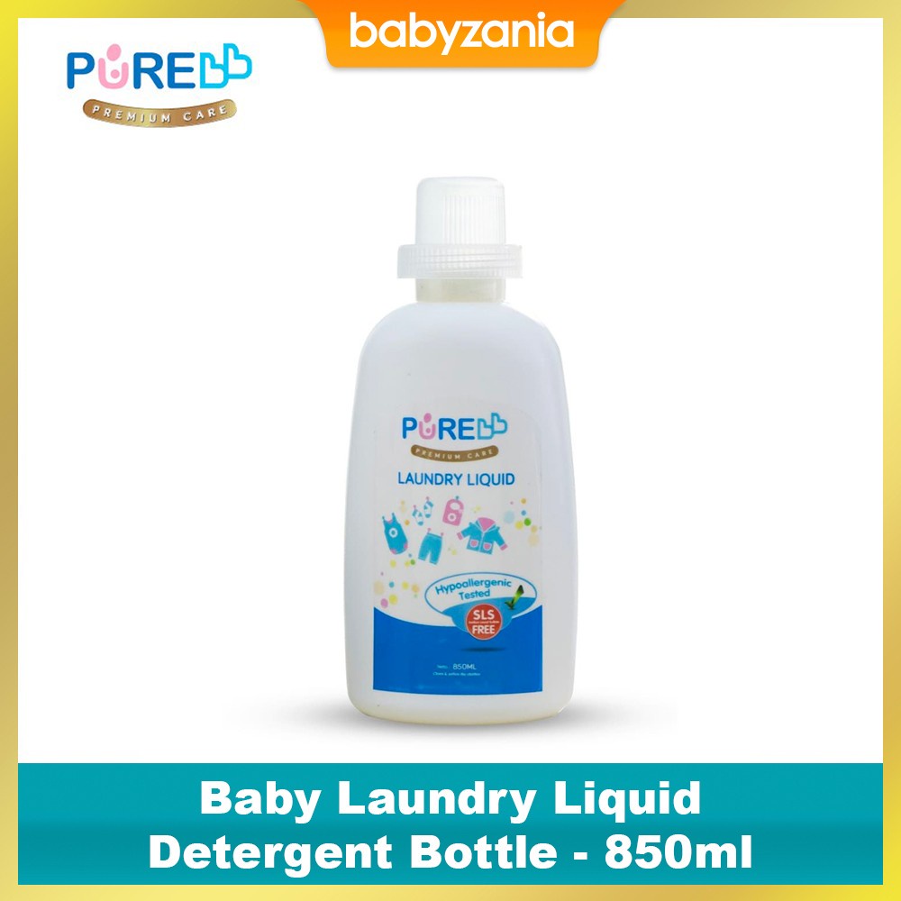 Pure BB Baby Laundry Liquid Detergent Deterjen Bayi Bottle - 850 ml