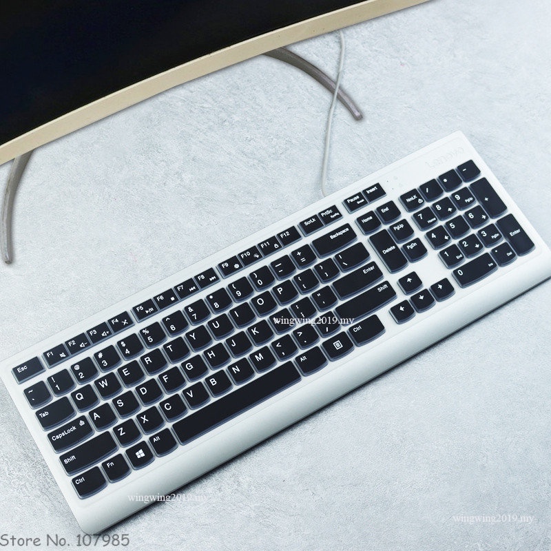 Skin Cover Pelindung Keyboard Wireless Bahan Silikon Untuk Lenovo Essential All in one PC KBRFBU71 KB318W