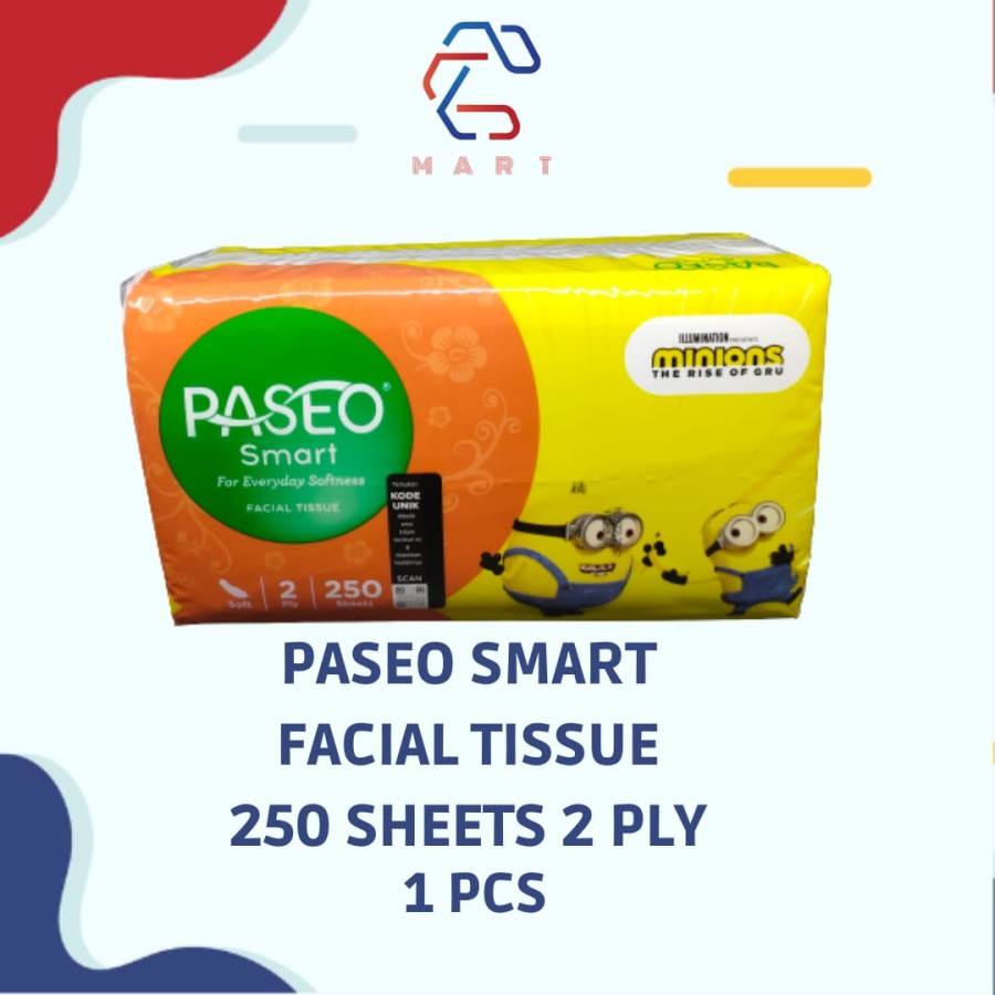 Facial Tissue Paseo Smart 250 Sheets 2 ply