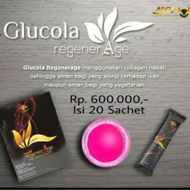 Minuman Glutathione dan collagen Glucola Regenerage 2 MCI isi 20