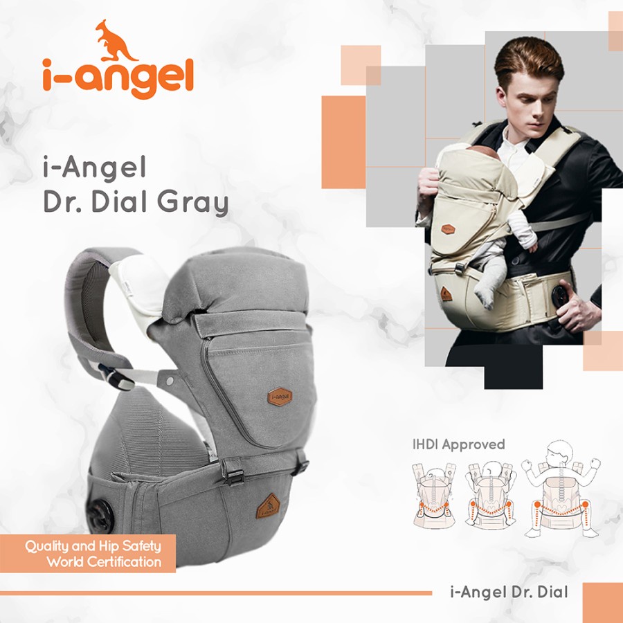 I-Angel DR. DIAL Water-Resistant - Gendongan Hipseat iAngel Dr Dial Hip seat