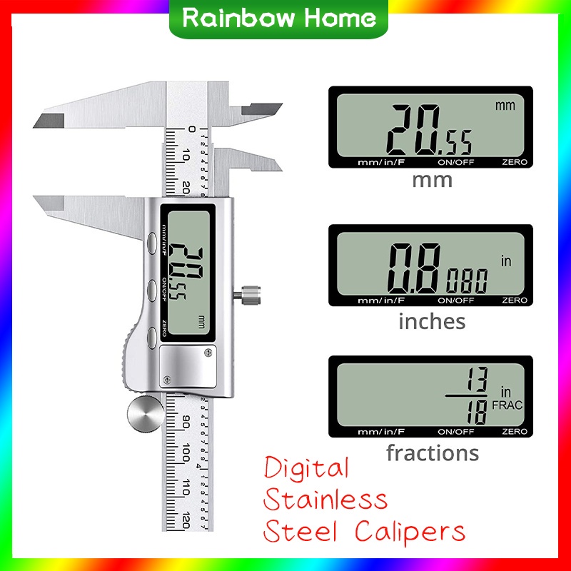 

Rainbow Home Taffware Jangka Sorong Digital LCD Vernier Caliper Micrometer SH20