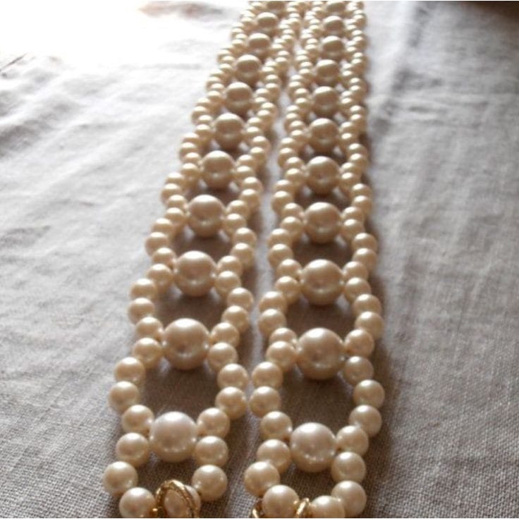 FANMY | anniar pearl strap bag 100cm | tali tas mutiara | tali tas | tali tas selempang | beads stra