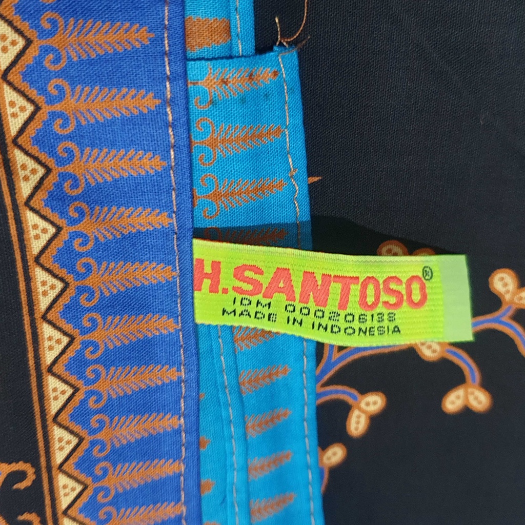 Kain Batik Unggul Jaya Hitam Manis 08 / Kain H Santoso Hitam Manis / Bahan Baju Batik