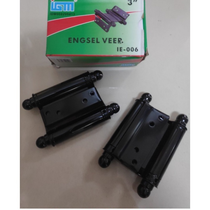 Engsel Koboi IGM / ENGSEL PER HITAM PINTU KOBOI IGM 3" & 4" INCH BESI HITAM TEBAL