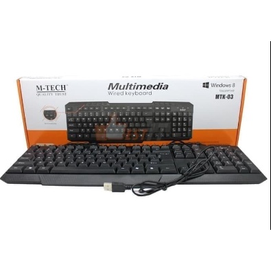 M-Tech Original Keyboard PC Laptop Multimedia Full Size MTK 03