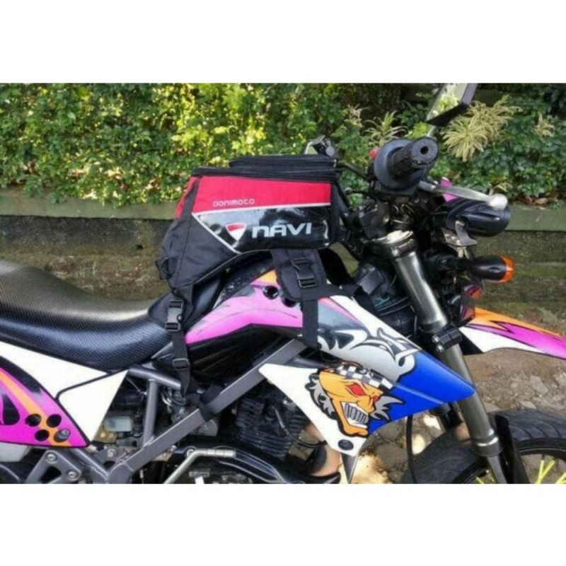 Tas tangki trail tas motor Donimoto Nav1 Navi tali strap Klx Crf Husqvarna