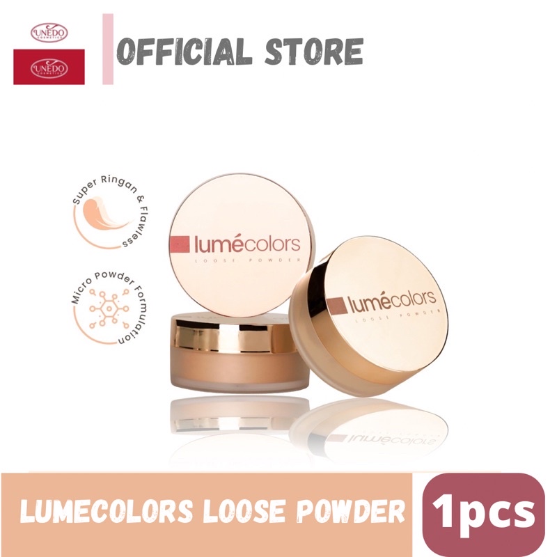 Lumecolors Loose Powder pore Blurring Effect With Control Bedak Tabur Golden Tan Medium LightNeutral