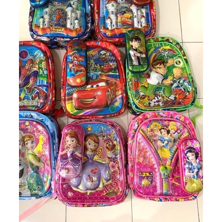 READY ✅(LOLIPOP) Tas Ransel Anak 6D / Backpack / Tas Sekolah Anak / Tas punggung dengan Banyak Motif