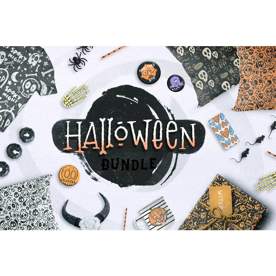 Halloween Bundle 150 Elements