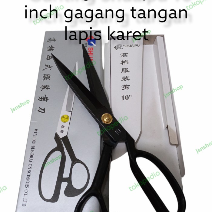 

Promo Gunting Shuaipu 10Inch Super Tajam Gagang Tangan Lapis Karet Hemat